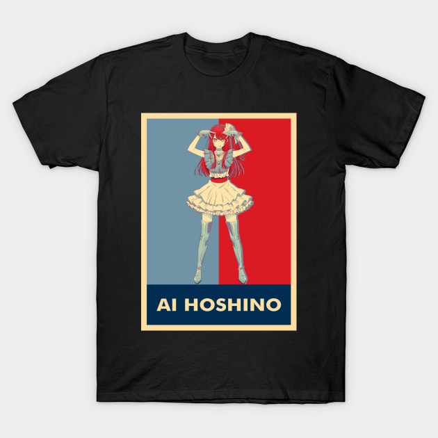 Ai Hoshino - Oshi no ko T-Shirt by Bulatan Ungu 80s